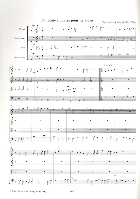 3 Fantasien für 4stimmiges Consort