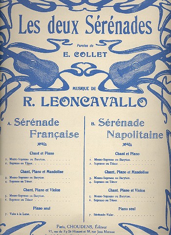 Sérénade Napolitaine pour chant