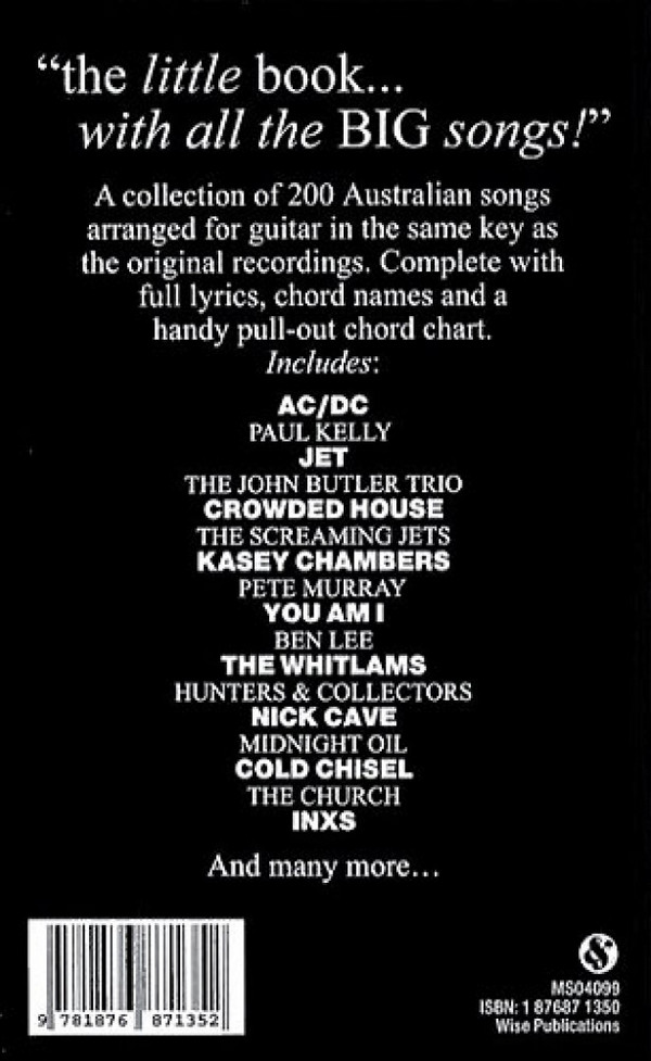 The little black Aussie Songbook