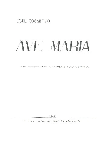 Ave Maria für gem Chor
