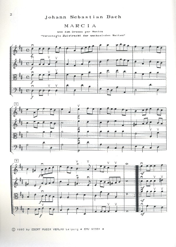 Marcia aus der Kantate BWV207