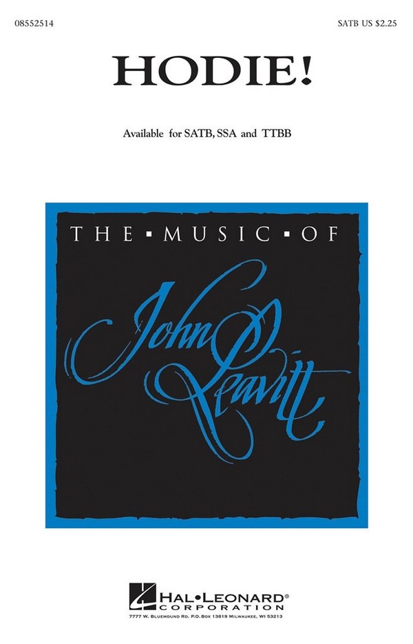 Hodie for mixed chorus and piano
