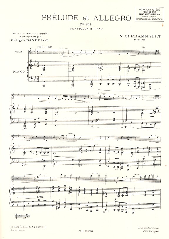 Prélude und Allegro G-Dur für