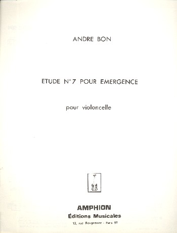 Etude no.7 pour emergence