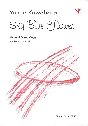 Sky blue Flower für 2 Mandolinen