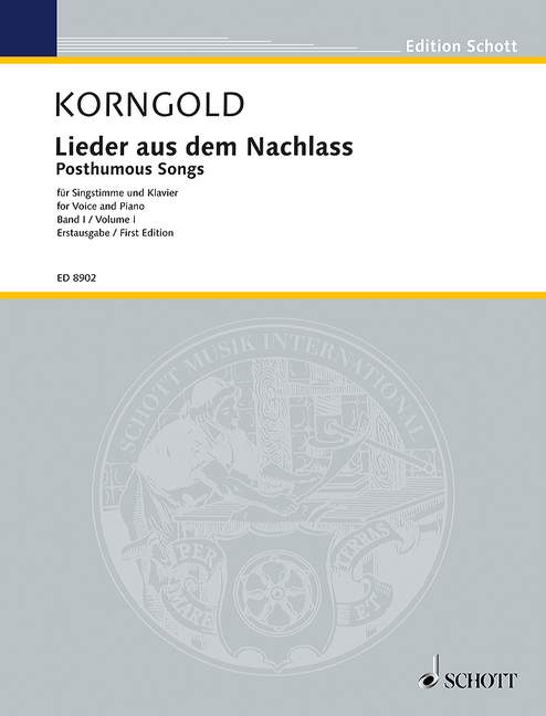 Lieder aus dem Nachlass Band 1