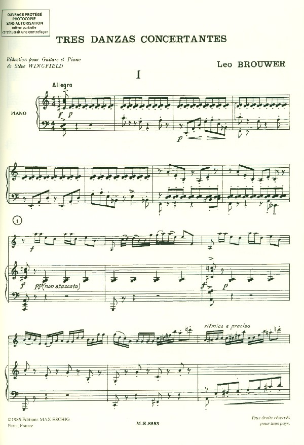 3 danzas concertantes pour guitare