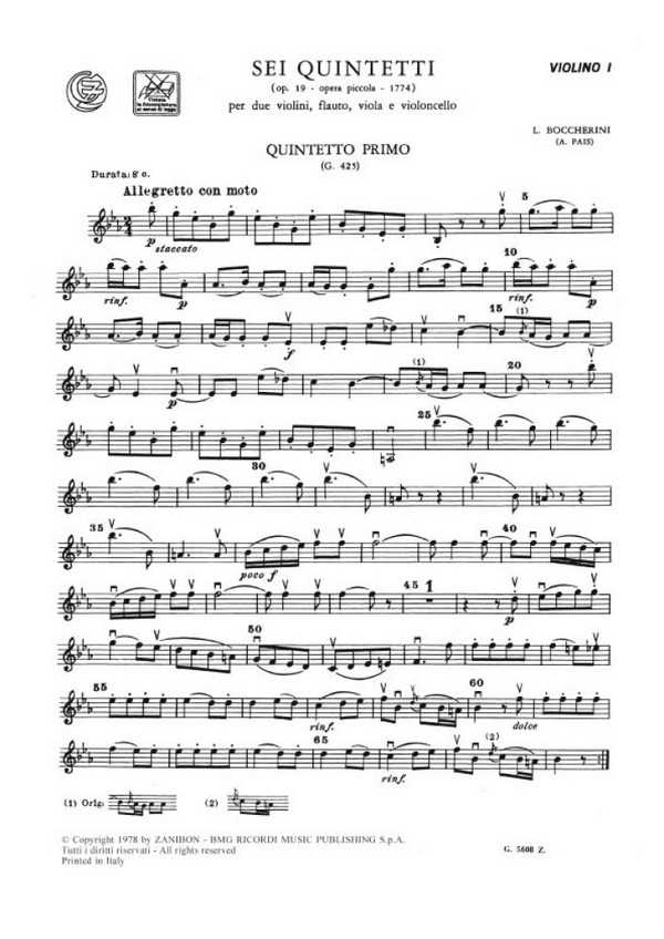 6 Quintette op.19 für 2 Violinen,