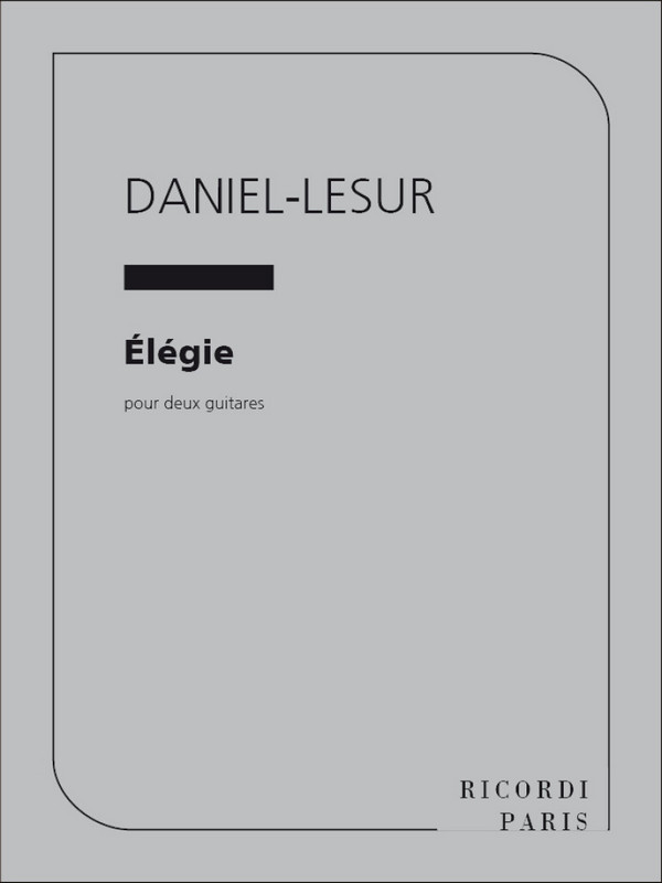 Elegie für 2 Gitarren