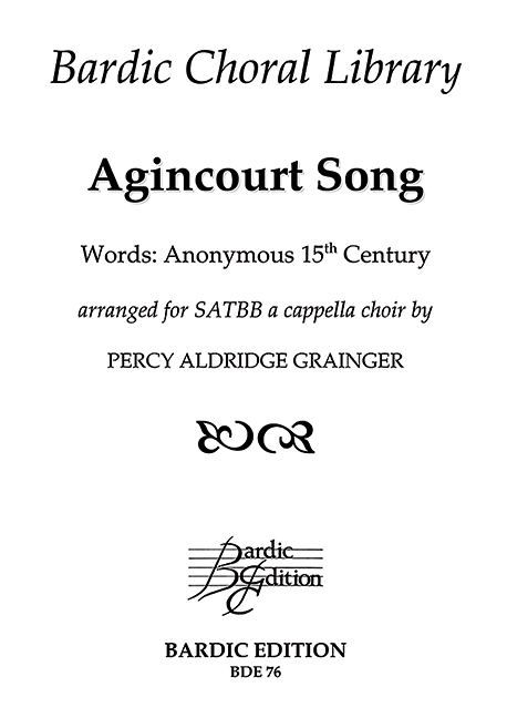 Agincourt Song