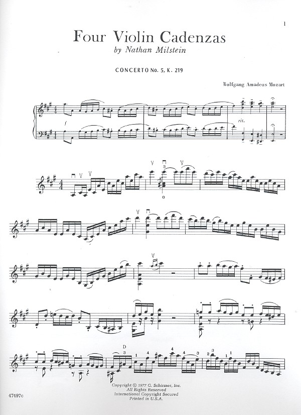 4 Cadenzas