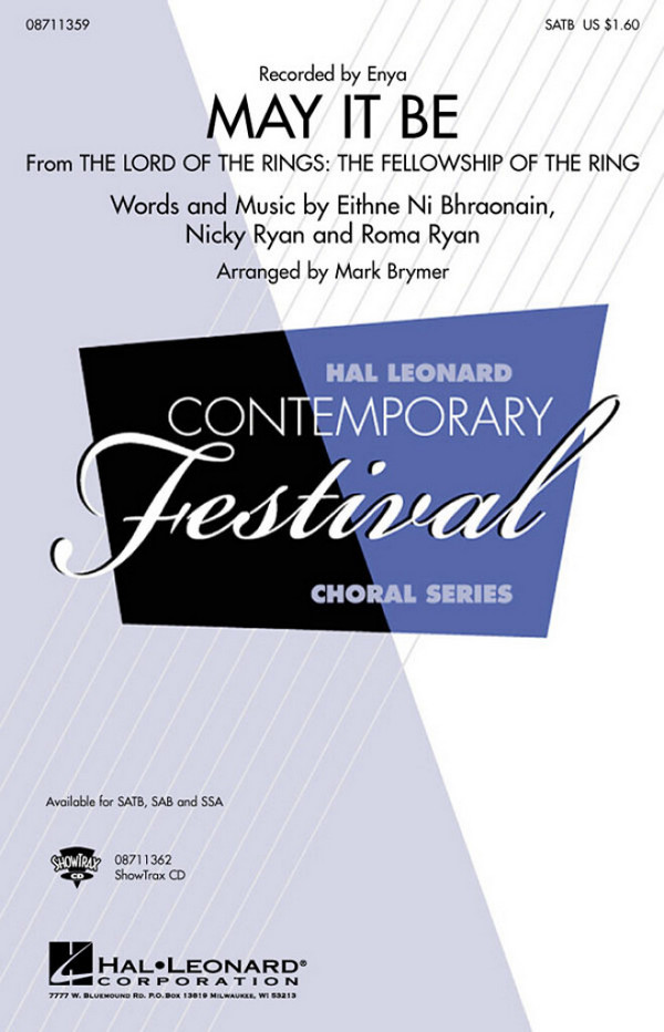 May it be for mixed chorus (SATB)