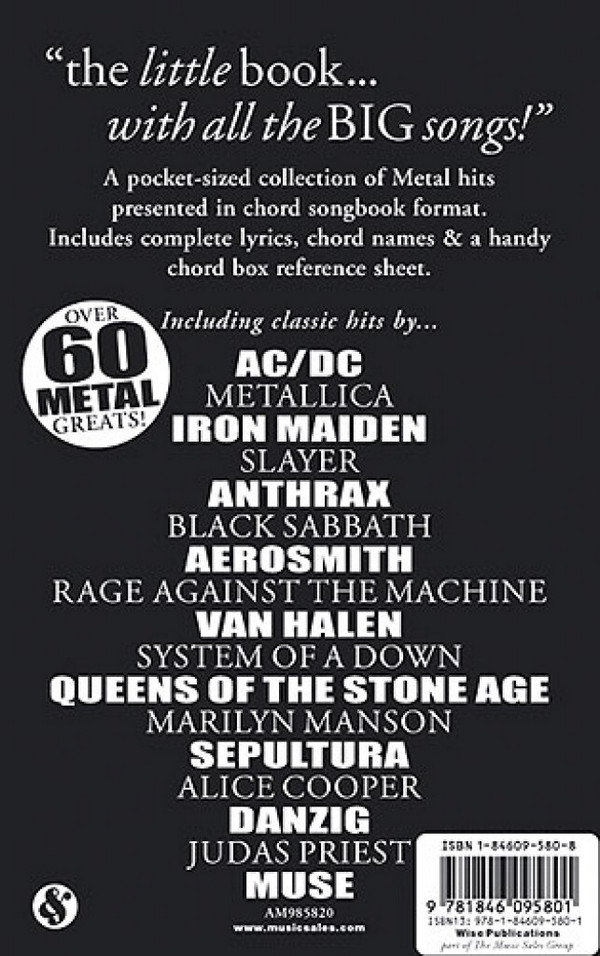 The little black Book of: Metal Hits