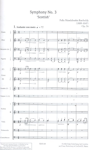 Sinfonie a-Moll Nr.3 op.56 (+CD)