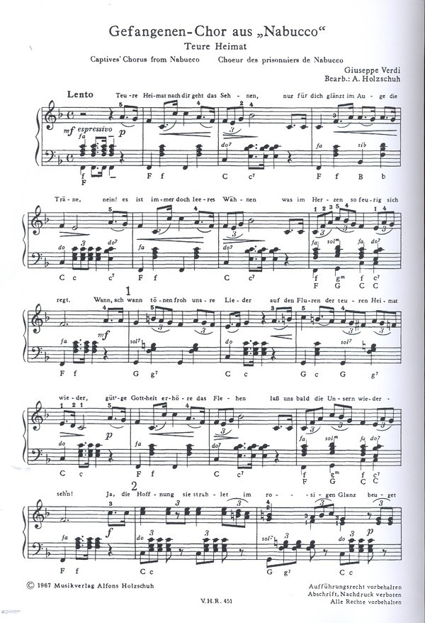 Gefangenen-Chor aus Nabucco