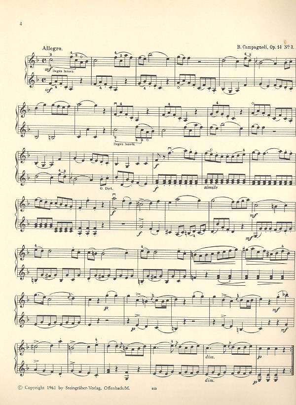 50 Violin-Duette älterer Meister Band 2 (1. Lage)