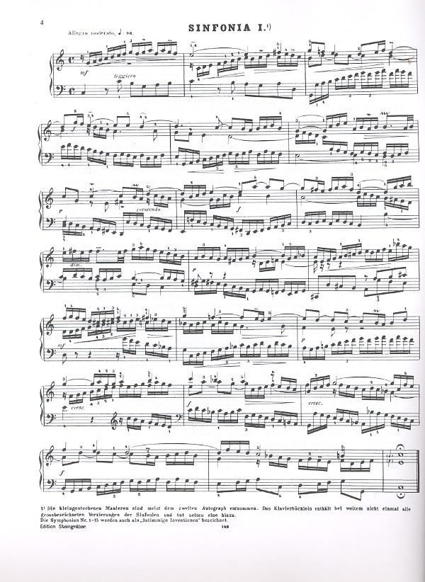 15 dreistimmige Sinfonien