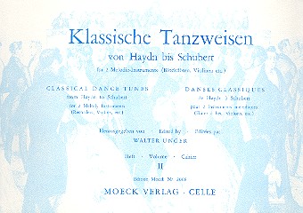 Klassische Tanzweisen von Haydn bis Schubert Heft 2 für zwei Melodie-