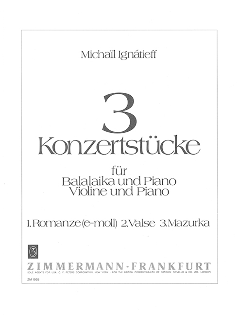 ROMANZE E-MOLL FUER BALALAIKA