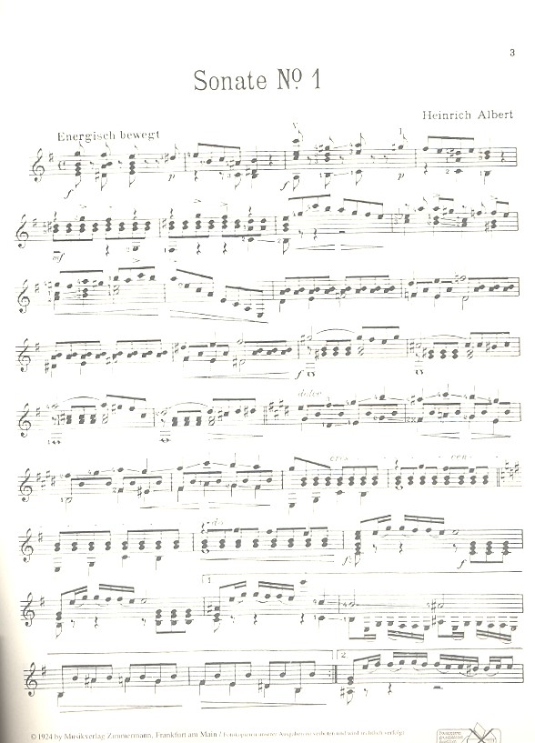 Sonate e-Moll Nr.1 / Sonate D-Dur Nr.2