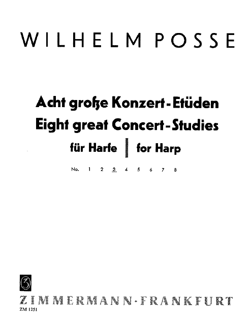Konzert-Etüde C-Dur Nr.3 für Harfe