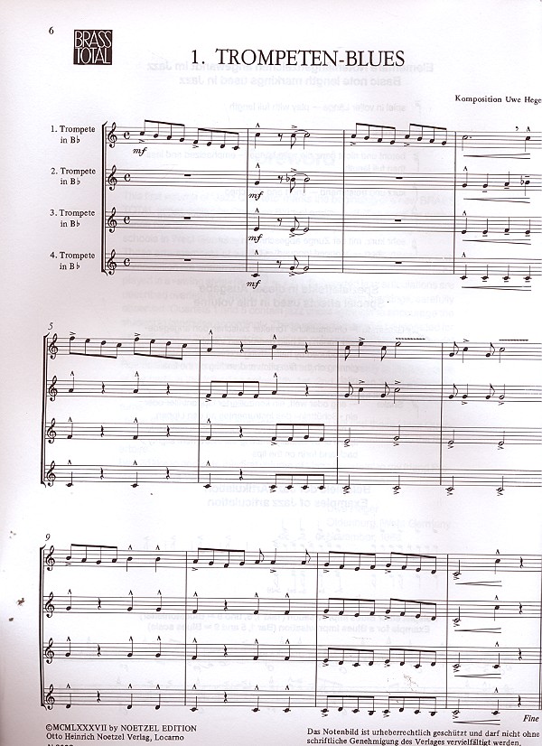 Jazz-Quartette Band 1  