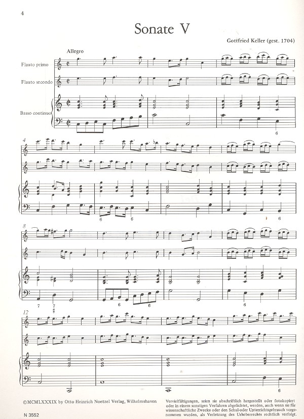 6 Triosonaten Band 3 (Nr.5-6)  