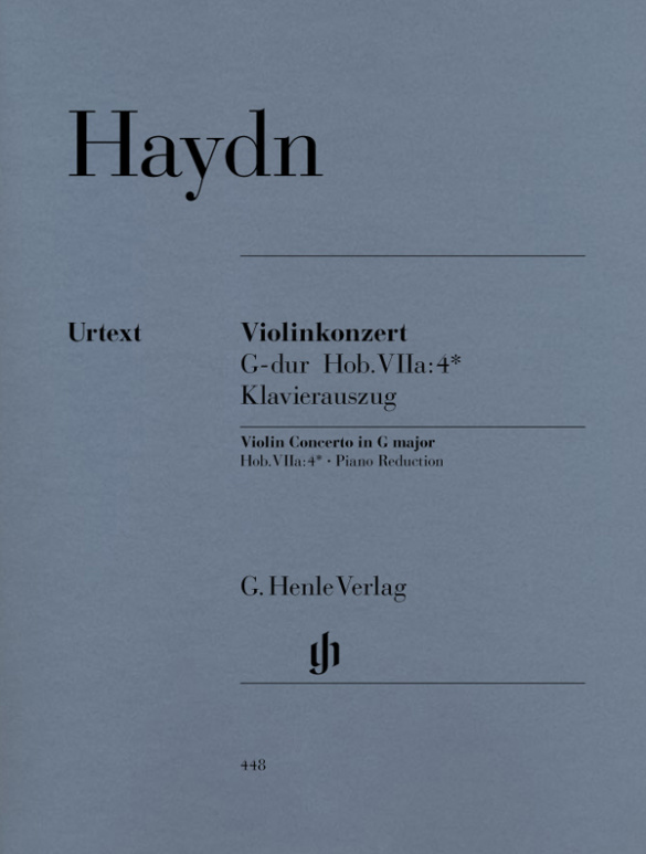 Konzert G-Dur Hob.VIIa:4  für Violine und Orchester