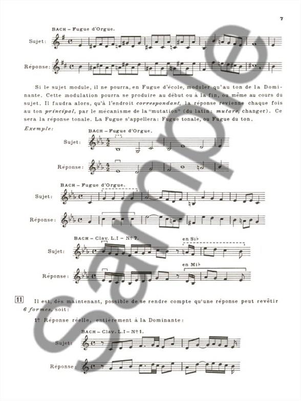 Cours complet de fugue en 2 vols. vol.1