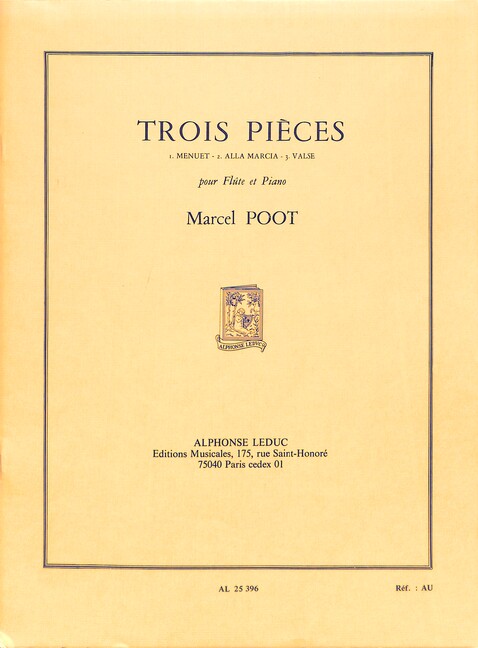 3 pièces pour flûte te piano