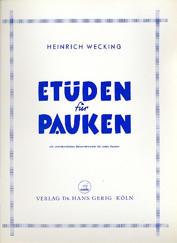 Etüden für Pauken Ein