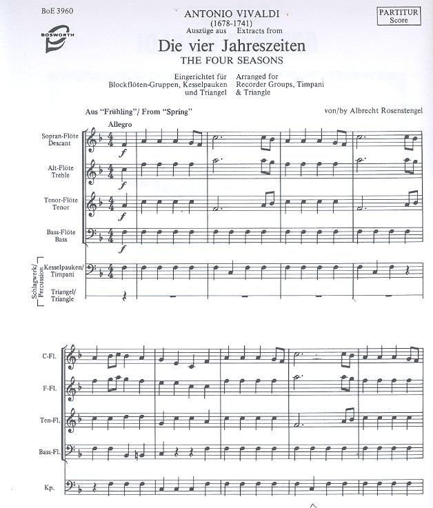 Die vier Jahreszeiten Auszüge
