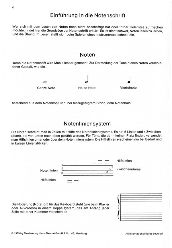 So lerne ich Keyboard spielen Band 1