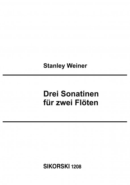 3 Sonatinen für 2 Flöten