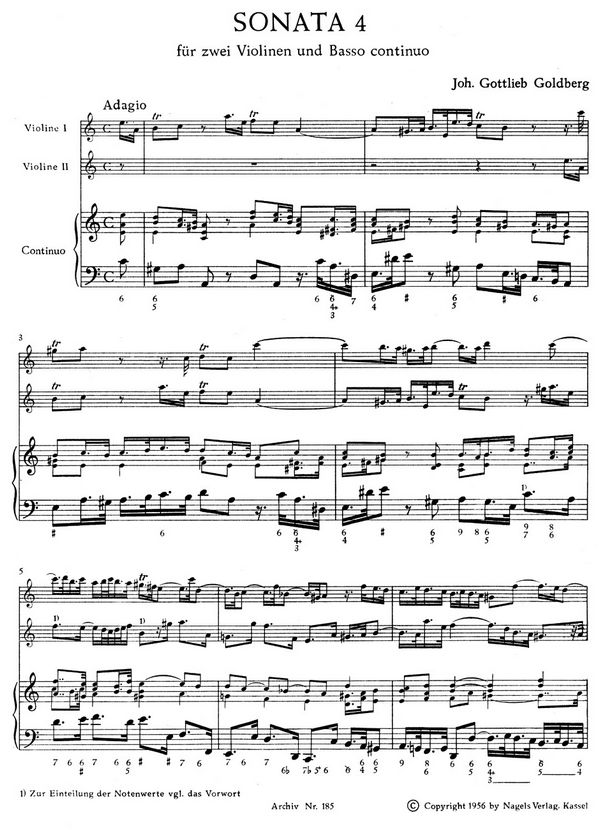 Trio a-Moll für 2 Violinen und Bc