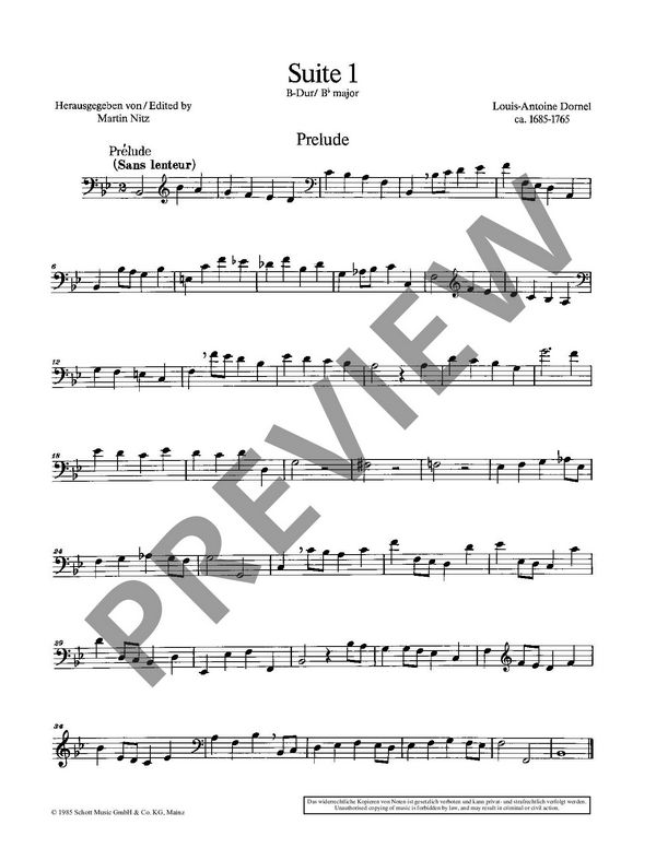 Suite B-Dur Nr.1 aus op.2