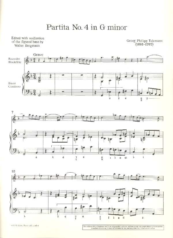 Partita g-Moll Nr.4