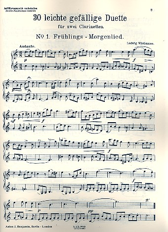 30 leichte gefällige Duette