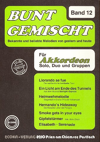 Bunt gemischt Band 12 für Akkordeon
