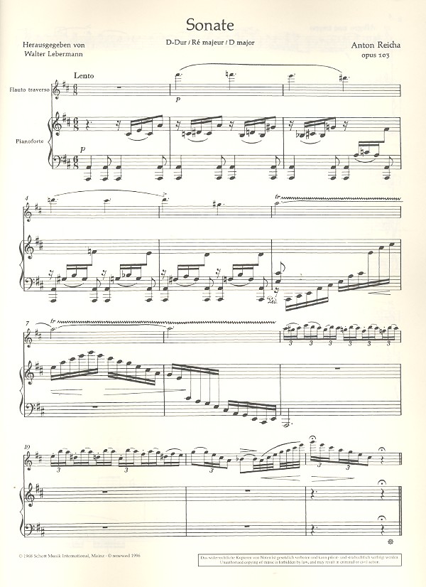 Sonate D-Dur op. 103