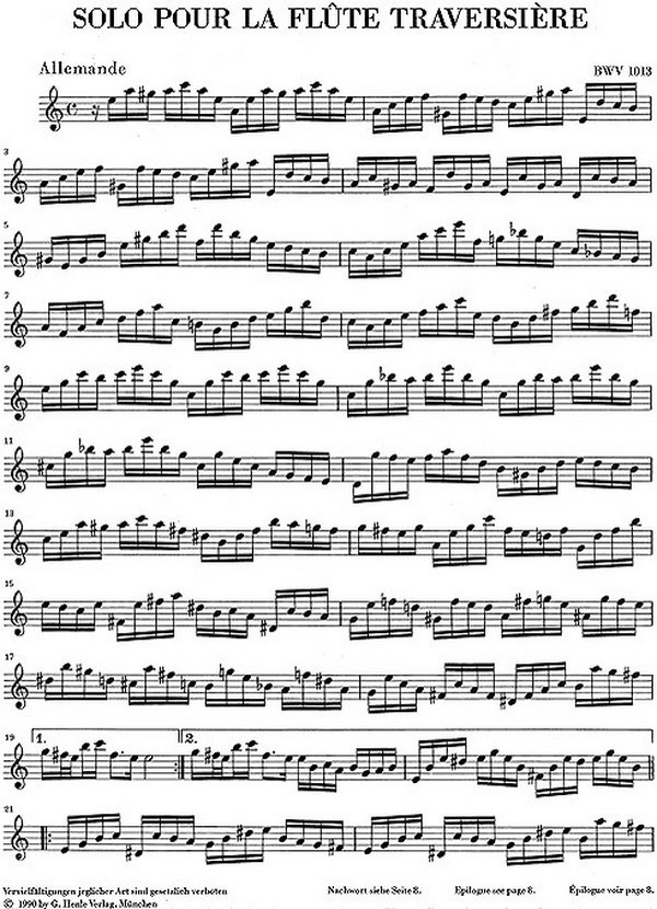Partita a-Moll BWV1013