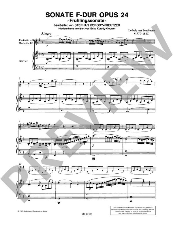 Sonate F-Dur op.24