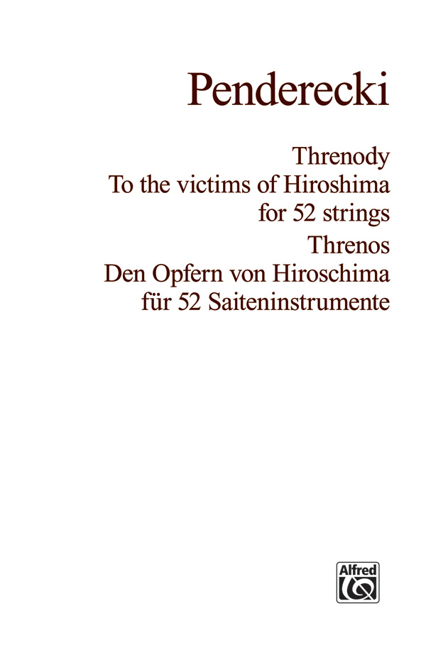 Threnody to the Victims of Hiroshima
