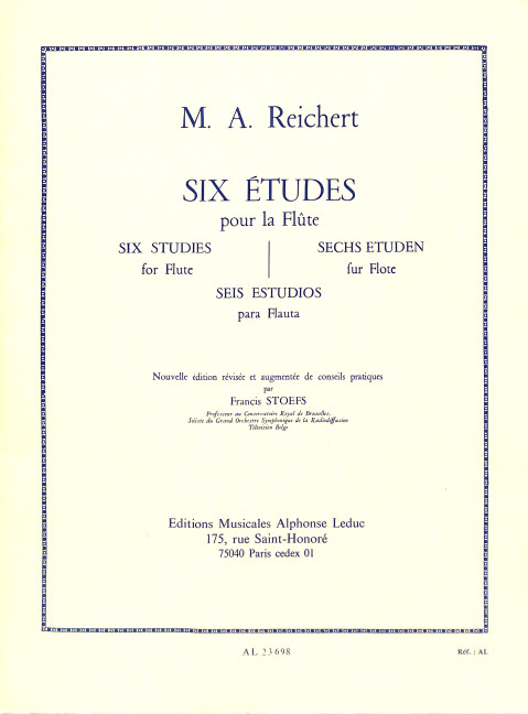 6 études pour flûte