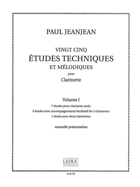 25 études techniques et mélodiques