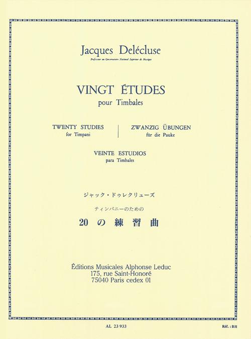 20 études pour timbales