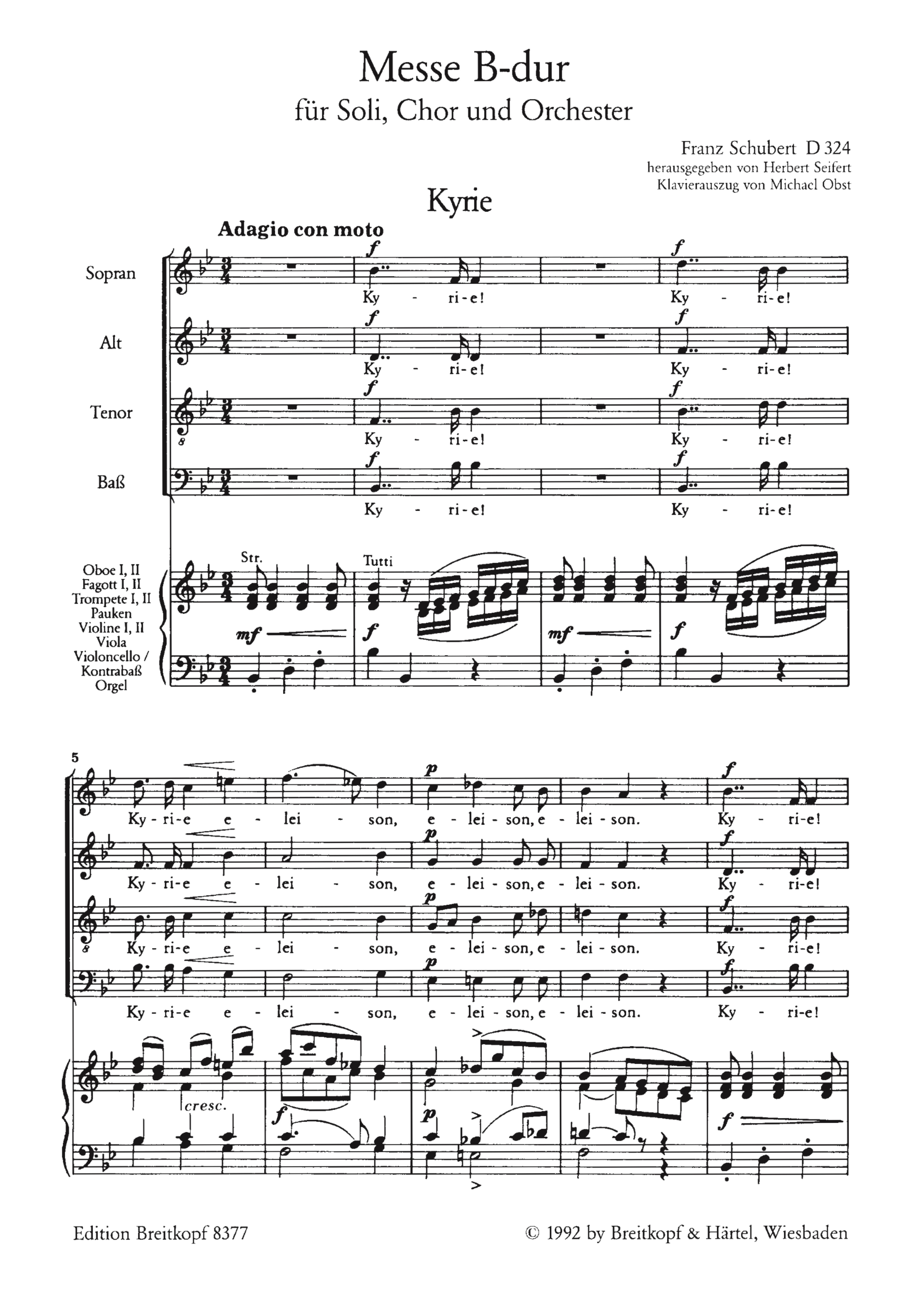 Messe B-Dur D324 op.post.141