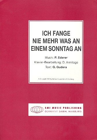 Ich fange nie mehr was an einem Sonntag an
