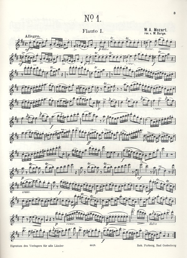 Duett D-Dur Nr.1 für 2 Flöten