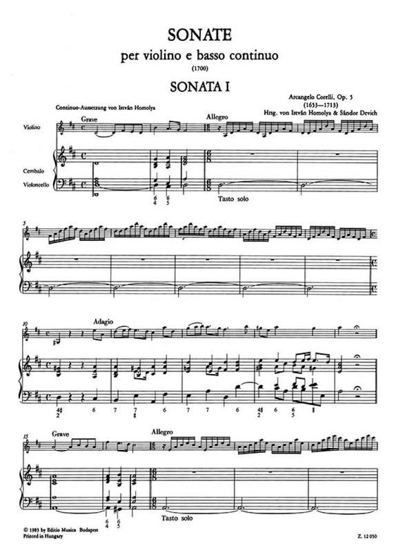 12 Sonaten op.5 Band 1